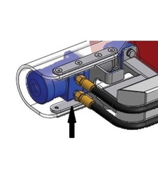 [Wp13650 HOL611-0027] supports de moteur en acier inoxydable pour PE196 hydraulique gauche et à droite
